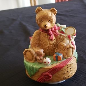 Christmas Bear Musical Box.